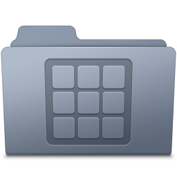 Icons Folder Graphite Icon 256x256 png